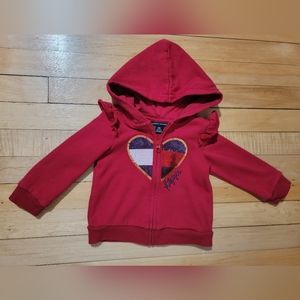 Tommy Hilfiger Sequin Heart Hoodie Size: Toddler 18 Months